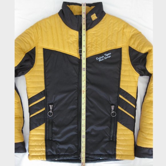 RINGSPUN 'Dakota Tigers No Guts No Glory' Jacket - L Gold/Blk/Wht (SUPER RARE!!) - Picture 5 of 15